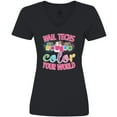 thumbnail image 3 of Inktastic Nail Technician Manicurist Salon Gift Women's V-Neck T-Shirt, 3 of 5