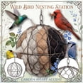 thumbnail image 2 of Spherical Birdcage Metal Outdoor Garden Hanging Ornament, Decorative Sphere for Backyard Patio, Metal Craft Decoration for Exterior Spaces, 2 of 6