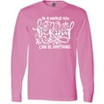 thumbnail image 3 of Inktastic Inspirational Quote in a World You Can Be Anything Be Kind Long Sleeve T-Shirt, 3 of 5