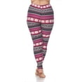 thumbnail image 4 of White Mark Women's Plus Size Holiday Printed Leggings, 4 of 4