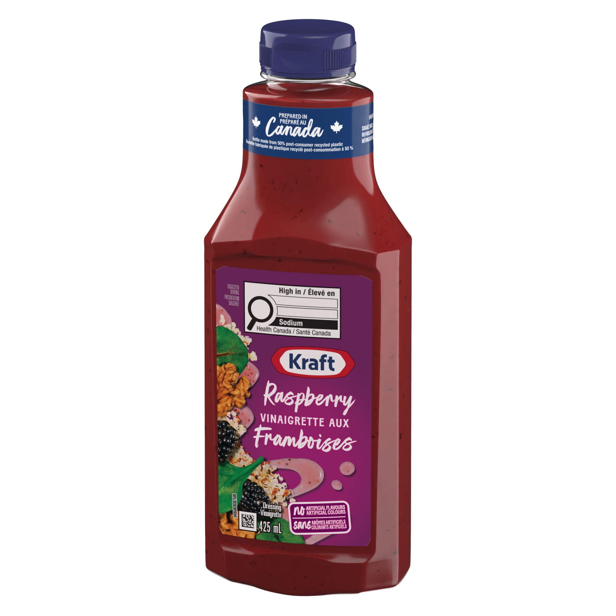 Kraft Raspberry Vinaigrette Salad Dressing, 425 mL Bottle