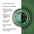 thumbnail image 5 of Trademark MIA1400-SMOKE University of Miami Chrome Double Rung Neon Clock - Smoke, 5 of 5