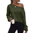 thumbnail image 4 of Msgweeeg Off-Shoulder Pullover Sweatshirt, Lightweight, Women's S-XXXL, 4 of 8