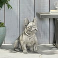 thumbnail image 2 of GDF Studio Rilo Outdoor Cast Stone French Bulldog Garden Statue, Gray, 2 of 9