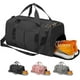 thumbnail image 2 of Bolsa de gimnasio deportiva Compartimento para zapatos Bolsa de separación impermeable para ropa seca y húmeda (negro), 2 of 5