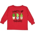 thumbnail image 3 of Inktastic What's Up Succas Funny Cacti Plants Boys or Girls Long Sleeve Toddler T-Shirt, 3 of 5