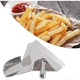 thumbnail image 4 of Rustproof Chip Scoop, Stainless Steel Food French Fry Popcorn Shovel French Fry Bagger Scooper for Cinemas Buffet ect, 4 of 5