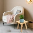 thumbnail image 6 of ManyFun  Wooden Step Stool for Adults, Small Wooden Stool, Square Stool Sitting Stool(Wood), 6 of 9
