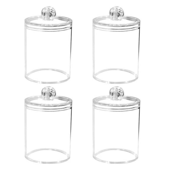YUYUETIME 4Pcs Clear Storage Bins Acrylic Storage Boxes For Desktop Organization 11.8X7.9X3.9in