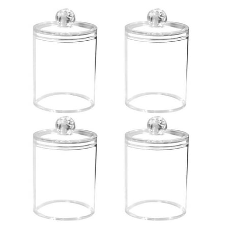 

4pcs Multifunctional Storage Boxes Acrylic Containers Toothpick Storage Boxes