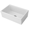 thumbnail image 3 of Glencove 30" Reversible Matte Kitchen Fireclay Sink with  Elegant Beveled Front Apron on one side and a Decorative 2" Lip Plain on Opposite Side, 3 of 7