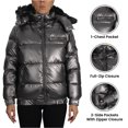 thumbnail image 2 of Women's Heavyweight Parka Jacket with Detachable Hood - Water-Resistant, Insulated Winter Coat for Cold Weather (S-XL), 2 of 5