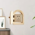 thumbnail image 6 of yotijay Wood Door Outlet Cover Home Decor Creative Decorative Protects Children and Pets Light Brown, 6 of 8