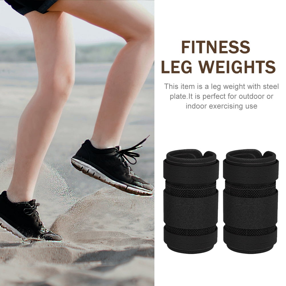 MLINS 2 Sets  of Ankle Leg Weights Ankle Weights Steel Plate Fitness Leg Weights Running Equipment