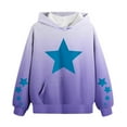 thumbnail image 6 of ZACPNCV Hoodies for Teen Girls Cute Trendy Youth Long Sleeve Oversized Hooded Sweatshirts Tween Tops Winter Preppy Clothes Purple 5-6 Years, 6 of 8