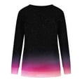 thumbnail image 5 of jsaierl Womens Sweatshirts Plus Size Gradient Graphic Sweatshirts Crewneck Dressy Casual Sweater Tops Workout Long Sleeve Blouses, 5 of 5