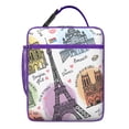 thumbnail image 5 of Paris Lunch Box Tote for Men Women Insulated Cooler Tote Bag Lunchbox for Office Work Picnic Reusable, 5 of 6