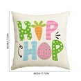 thumbnail image 4 of Tarmeek Easter Pillow Covers 18x18, Pillow Covers Easter Decor Cushion Case, Removable Protector for Sofa Couch Bed, Throw Pillow Covers Home Easter Decorations, 4 of 7