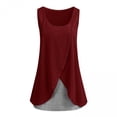 thumbnail image 2 of Daisyyozoid Wholesale Vêtements pour Femmes Enceintes Col Rond Sans Manches à Coutures Haut de Maternité et d'Allaitement, 2 of 4