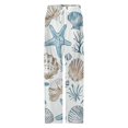 thumbnail image 4 of Marine Coral Shell StarBlue Pajama Pants Breathable with Pockets Pajamas For Lady Vintage Sleeping Pants Bedroom Homewear, 4 of 6