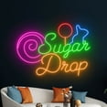thumbnail image 5 of Handmadetneonsign Sugar Drop Candy Neon Sign, Lollipop Candy Store Wall Art Decor, Candy Store Wall Decor, 5 of 5