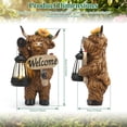 thumbnail image 5 of Solar Highland Cow Garden Outdoor Statue Cow Figurines Sculpture with LED Light Farmhouse Decor Patio Balcony Yard for Pasture & Farm Theme Mother's Day Housewarming Gift, 5 of 8