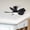 Matte Black Wall Control, variant on XIZE 30" Low Profile Flush Mount Ceiling Fan with Light, Ultra Quiet DC Motor, 6 Reversible Speeds, 3-Color Dimmable LED, Remote Control, and Timer for Small Rooms and Bedrooms