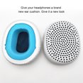 thumbnail image 4 of Inteprter Cojín profesional montado en la cabeza almohadillas para los oídos auriculares de Color sólido reemplazo hueco para Skullcandy Riff compatible Relojes inteligentes Blanco, 4 of 6
