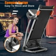 thumbnail image 2 of Running Machine Easy Folding Treadmill for Home Use, 2.5HP Electric Running, Jogging & Walking Machine with Device Holder & Pulse Sensor, 3-Level Incline Adjustable Compact Foldable,Electric Treadmil, 2 of 24