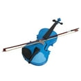 thumbnail image 2 of Ktaxon Dark Blue 4/4 Size Handcrafted Solid Wood Violin with Bow, Rosin, Case for Beginners, 2 of 8