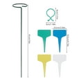 thumbnail image 2 of POINTERTECK Single Stem Plant Support Metal Stakes Plant Flower Support Ring Garden Climbing Reusable, 2 of 2