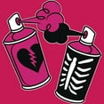 thumbnail image 2 of Junior's Fortnite Spray Can Graffiti  Racerback Tank Top Dark Pink X Small, 2 of 4