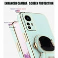 thumbnail image 4 of Compatible with Xiaomi 12 Lite Case Silicone TPU Plating, Xiaomi 12 Lite Cases Cute Astronaut Pattern Phone Case with Stand (Green), 4 of 14