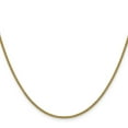 thumbnail image 2 of Auriga Fine Jewelry 14K Yellow Gold 1.5 mm Semi-Solid Round Box Chain Necklace for Women 26", 2 of 8