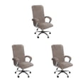 thumbnail image 2 of Transemion 1/2/3 3x Experience Unmatched Comfort And Elegance Chair Covers Wide Application brownness L 3PCS, 2 of 6