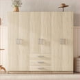 thumbnail image 3 of Chests & Wardrobes, Modern 6-Door with Big Drawers | Brown | MDF, 3 of 15