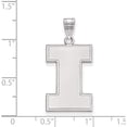 thumbnail image 2 of Sterling Silver Rh-Plated Logoart University Of Illinois Xl Pendant (28 X 15) Made In United States ss005uil, 2 of 5