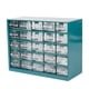 thumbnail image 2 of Caja de almacenamiento de piezas con 25 cajones, caja de herramientas para garaje, hogar, organizador de piezas de tornillos para cuentas Verde, 2 of 9