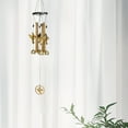 thumbnail image 5 of TOPRenddon Metal Wind Chime Golden Flying Birds Butterflies Owl Vintage Wind Chime Hanging Ornaments Metal Home Decorations Bedroom Hangings, 5 of 6