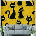 thumbnail image 4 of Orinice Cat Tapestry Wall Hanging Unique Style Graphic Tapestries Home Wall Decor for Living Bedroom Apartment Farmhouse Dorm 60x50inch, 4 of 6
