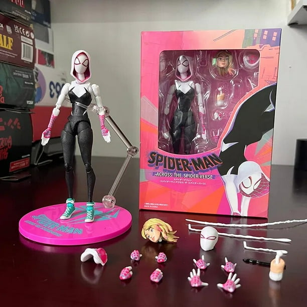 Sv SpiderMan Figrue Spider-Man Gwen figura Sh figuart Spider Gwen Into The Spider-Verse Miles Morales Peni Parker figura Juguetes Fivean unisex