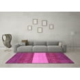 thumbnail image 3 of Ahgly Company Indoor Round Abstract Purple Modern Area Rugs, 6' Round, 3 of 4