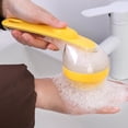 thumbnail image 4 of BAOPAI Multi-functional Bath Scrub Long Handle Press Out Liquid Bath Brush Soft Head Bath Shampoo Massage Cleaning Brush, 4 of 8