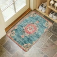 thumbnail image 4 of Bohemian Blue Ethnic Vintage Carpet Door Mat Welcome Door Mat for Front Door, Home Entrance, Yard, Floor, Patio, Non Slip Spring Summer Welcome Mat Indoor Outdoor Doormat 30"*17", 4 of 6