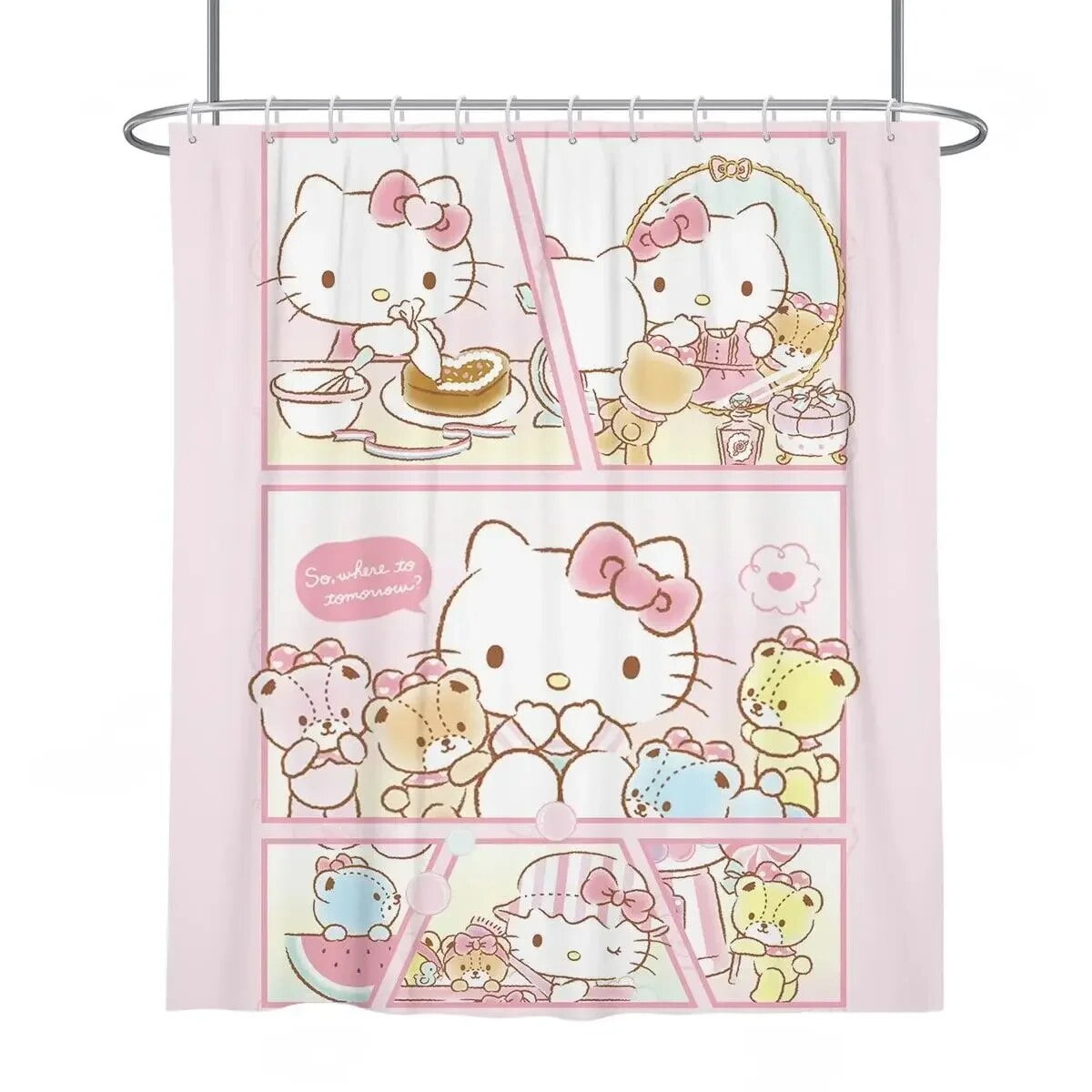 Hello Kitty rend visite au Père Noël