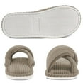thumbnail image 5 of Ecetana Womens House Slippers Cross Band Open Toe Comfortable Home Shoes, 5 of 6
