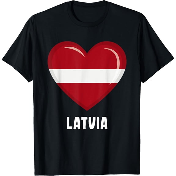 men and women can wear,Latvia flag Latvia T-Shirt