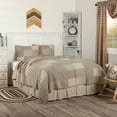 thumbnail image 2 of VHC Brands Sawyer Mill 3 Piece Grey Tan Khaki Quilted Set, California King, 2 of 6