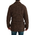 thumbnail image 4 of Dolce & Gabbana Brown Checkered Wool Robe Coat  Wrap Jacket, 4 of 5