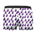 thumbnail image 5 of JHHLSF Mens Valentines Day Printed Underwear Style Red Bubble Special Love Rose Shorts Mid Waist Purple,3XL, 5 of 5